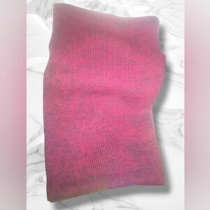 Unisex Red w/ Black Marbling Tight Knit Fall/Winter Scarf